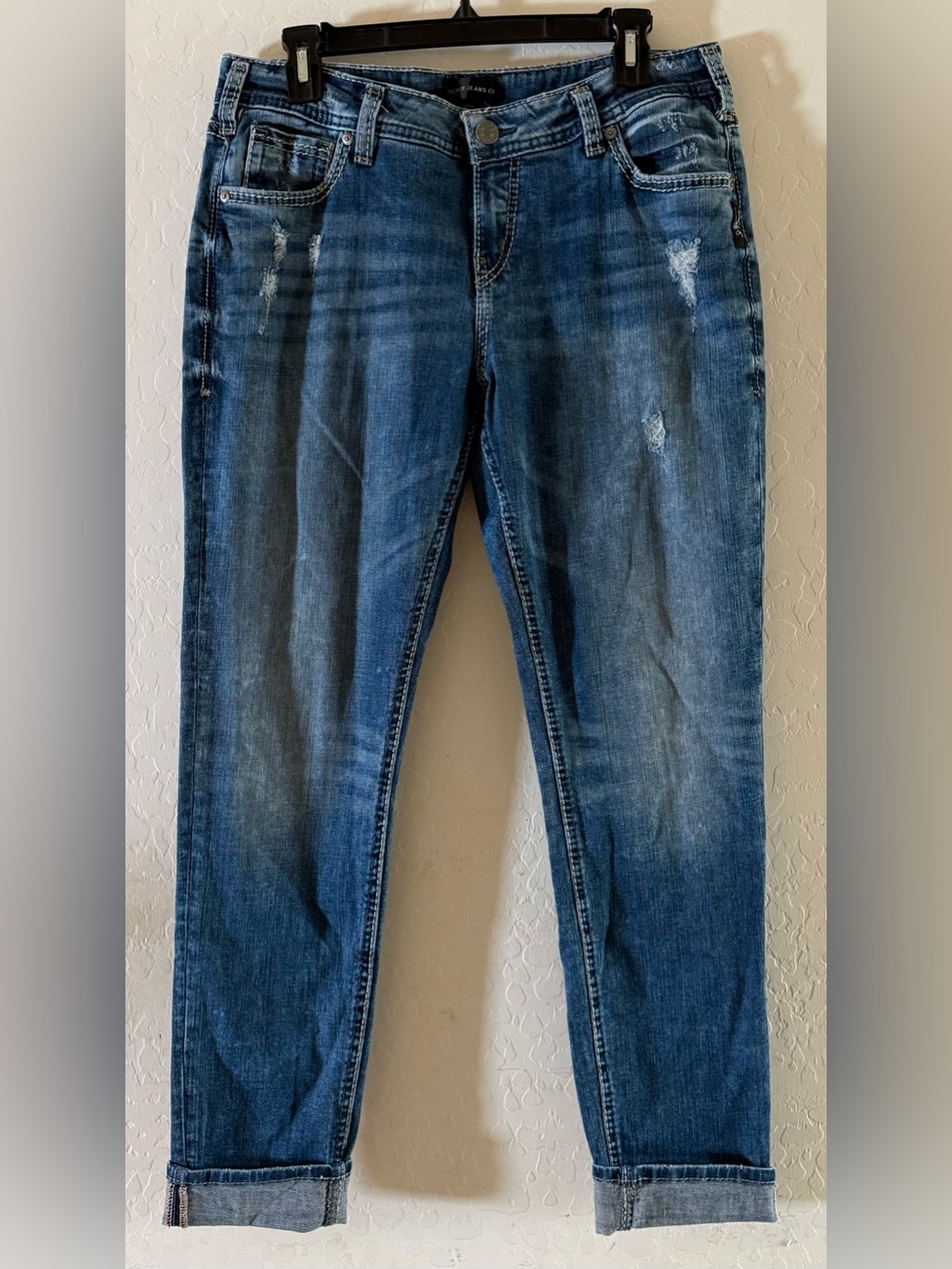 Silver Jeans Co., W30/L29, Girlfriend Relaxed Skinny Jeans